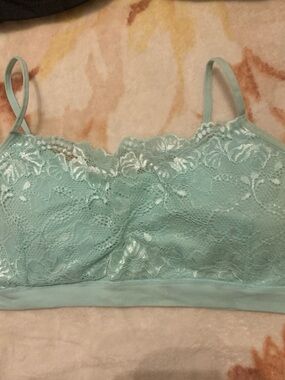 Lace Bralette in Mint Green - Women's Intimates